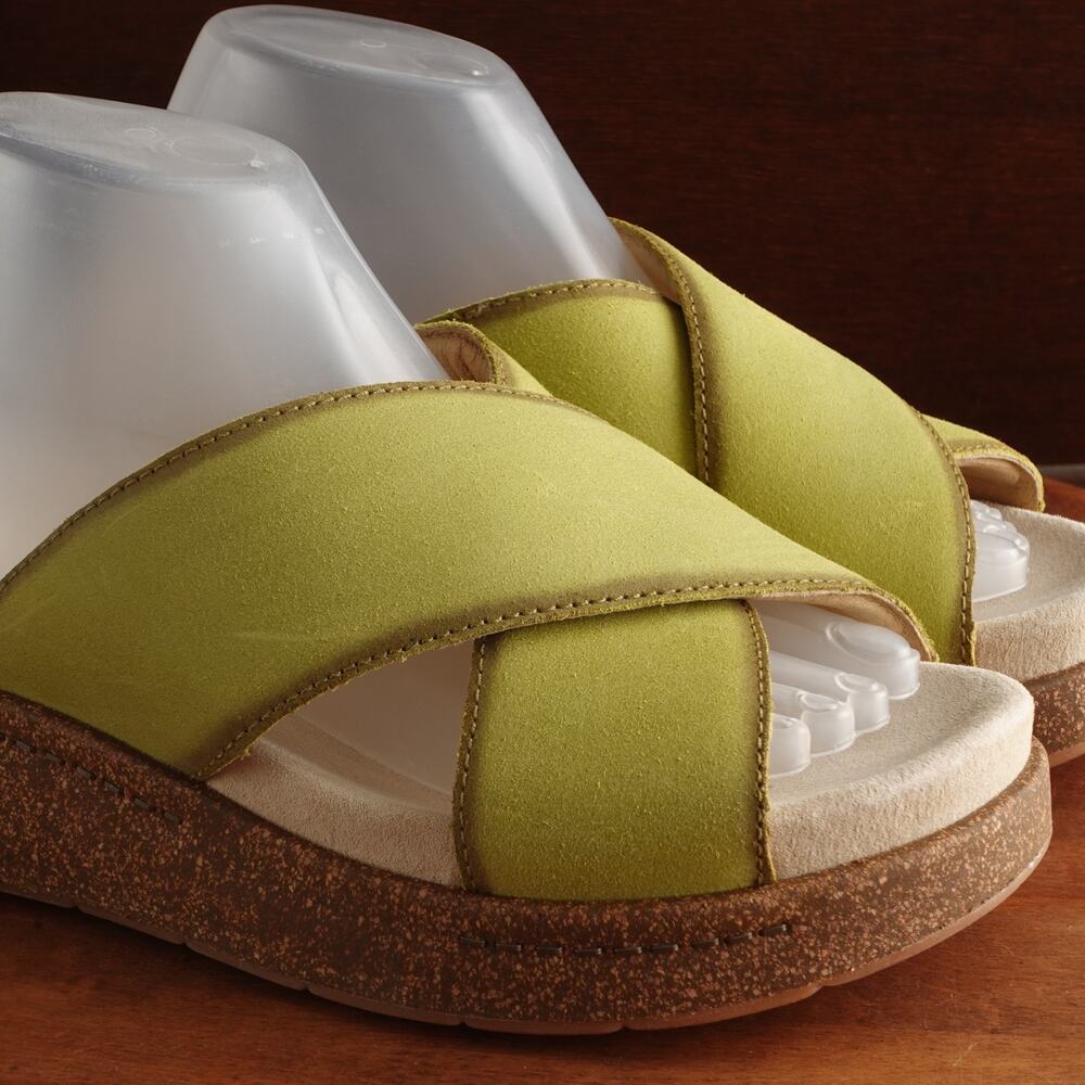 Dansko Sandals Women SZ EU 40 US 9.5-10 Green Bridget Suede Comfort Coastal Shoe - Picture 5 of 14